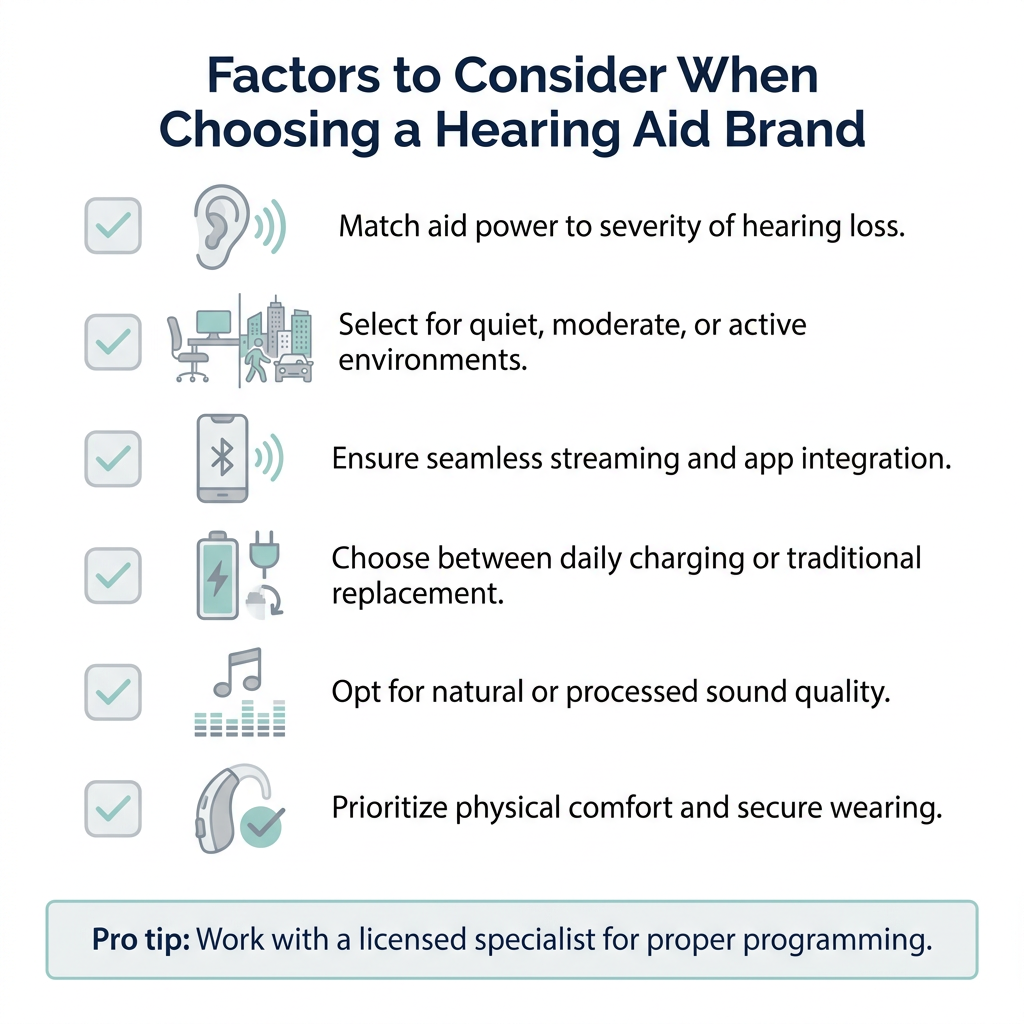 Factors to Consider When Choosing a Hearing Aid Brand