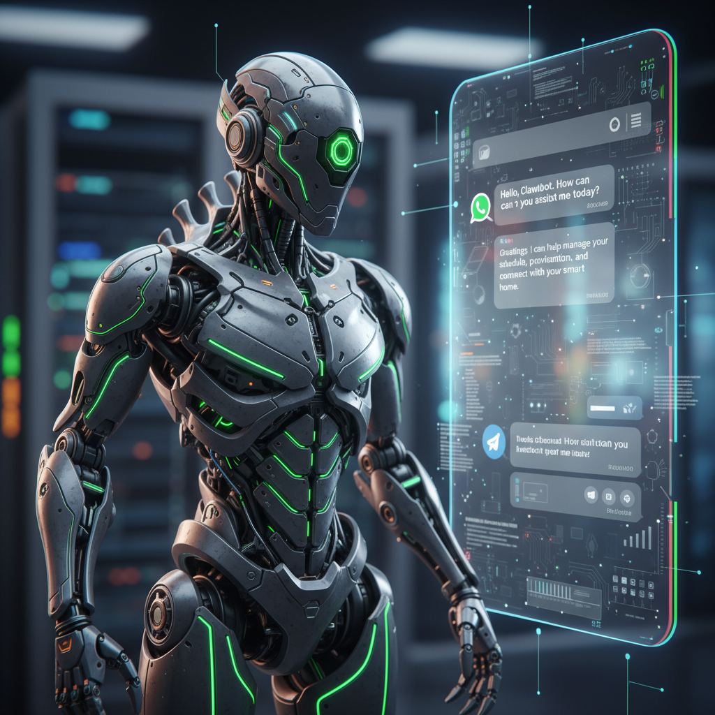 Clawdbot asistente IA personal integrado en WhatsApp y Telegram