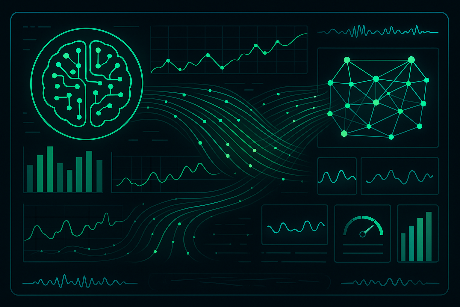 Dashboard de observabilidad de IA con monitoreo de sistemas inteligentes