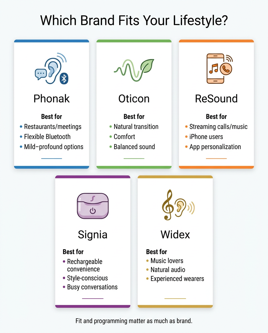 which hearing aid brand fits your lifestyle?
