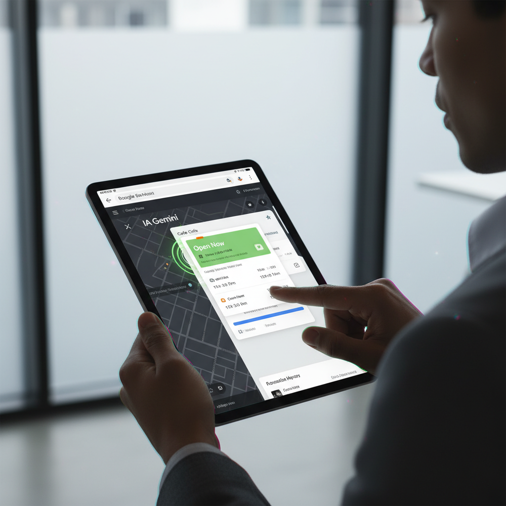 Google Maps IA Gemini para actualización de horarios y datos de negocios en tiempo real