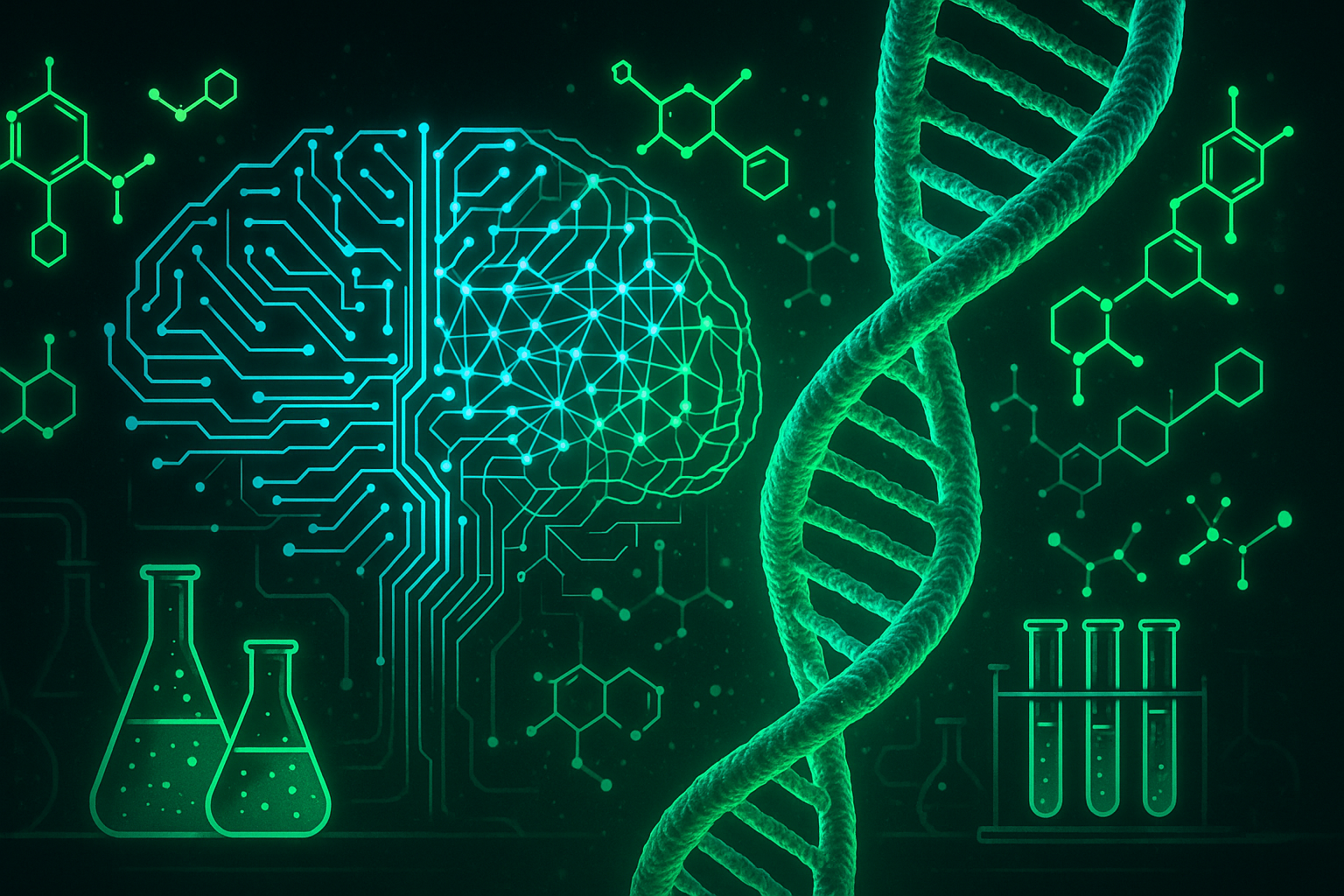 Convergencia de inteligencia artificial y biotecnología en descubrimiento de fármacos