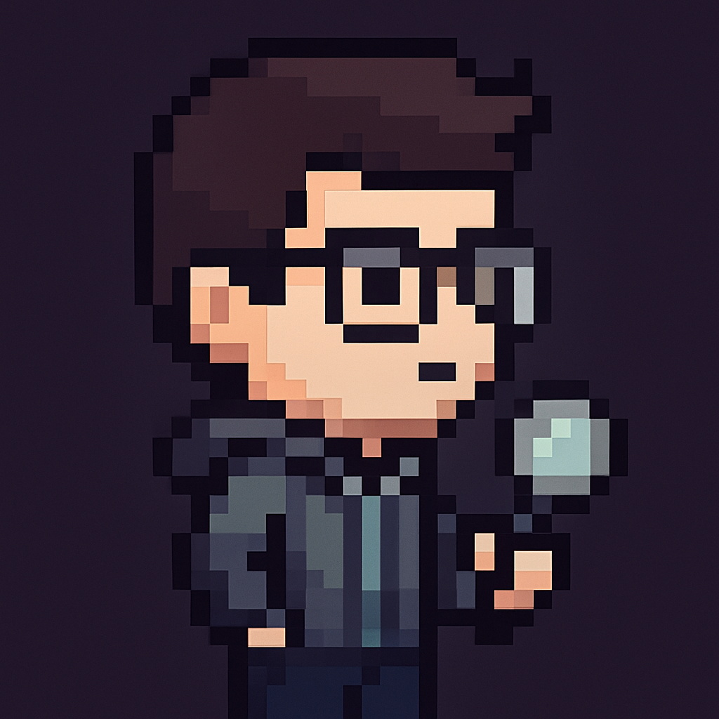 8-bit chibi pixel art Web Scraper AI Agent avatar