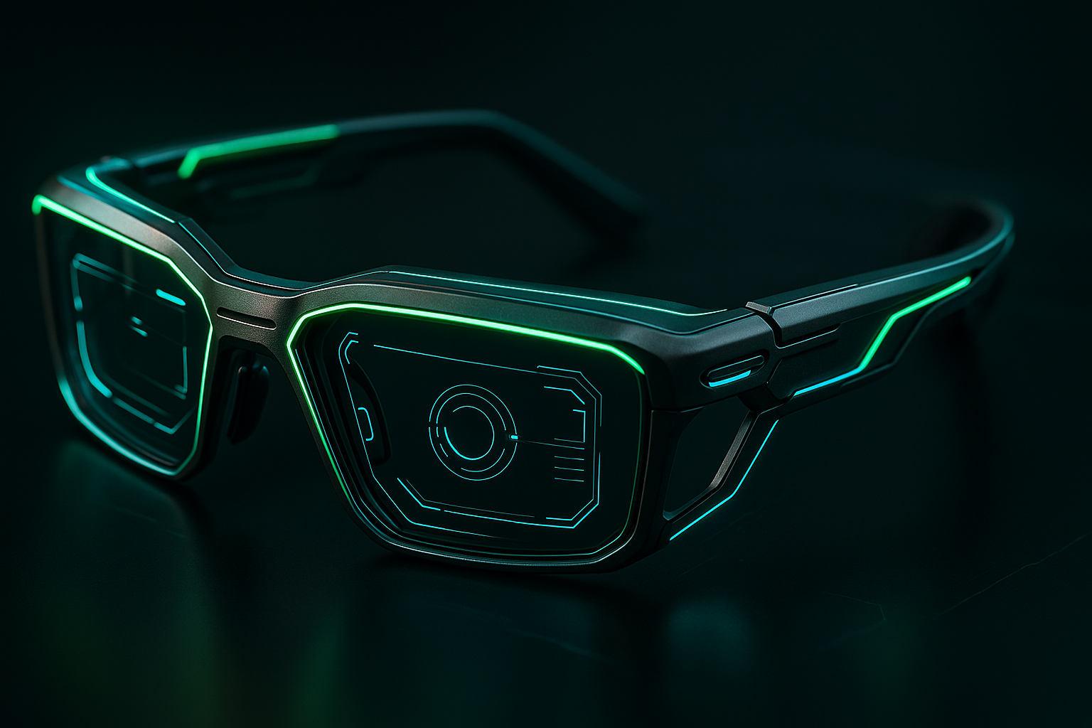 Gafas inteligentes con tecnología IA y diseño futurista